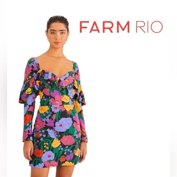 FARM Rio Dresses & Skirts - NWT Farm Rio Women's Floral Dress - Multicolor